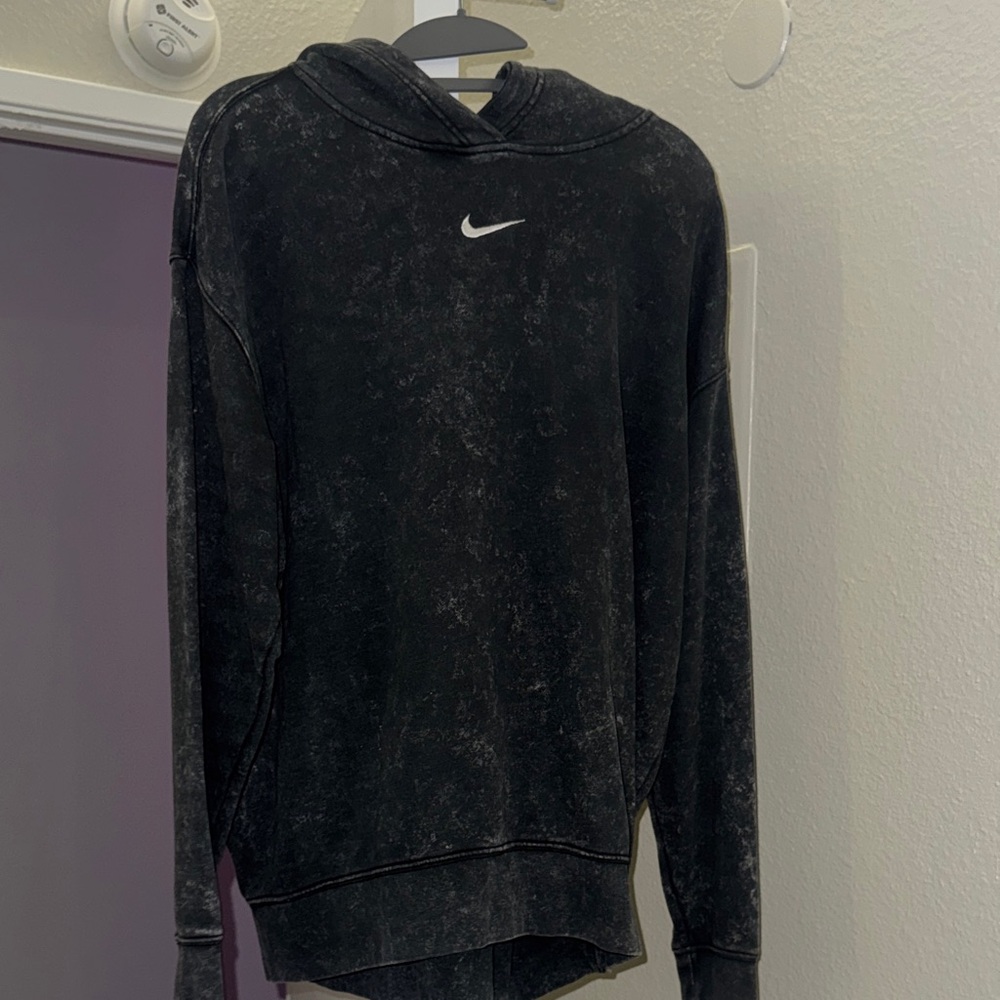 Nike Charcoal Hoodie with White Logo